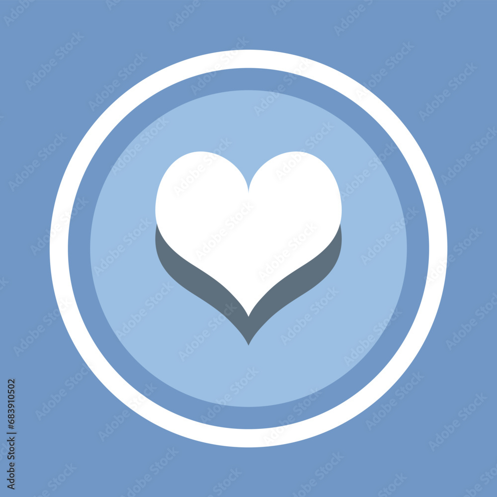 Heart icon vector. Heart icon vector in trendy flat style. Love icon image, Love icon illustration isolated on blue background Heart icon vector. Heart icon vector in trendy flat style. Love icon image, Love icon illustration isolated on blue background