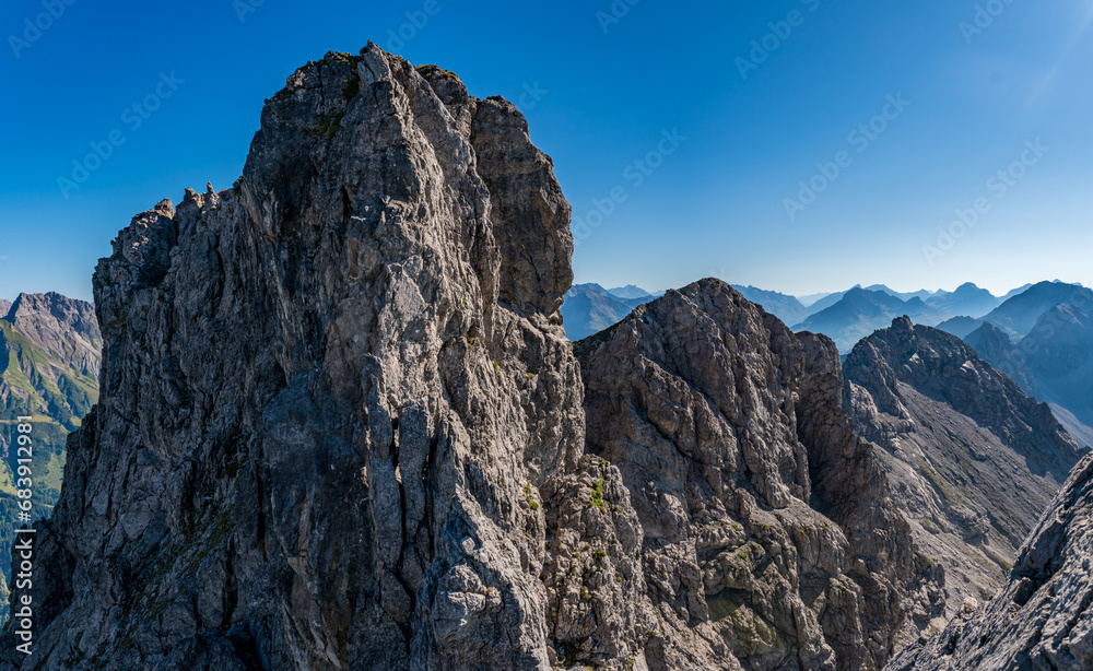 Challenging mountain tour via the Mindelheim via ferrata from Mittelberg Kleinwalsertal Challenging mountain tour via the Mindelheim via ferrata from Mittelberg Kleinwalsertal