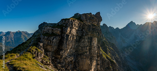 Challenging mountain tour via the Mindelheim via ferrata from Mittelberg Kleinwalsertal