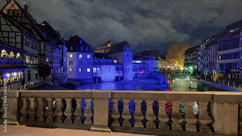 Fototapeta premium Strasbourg city at night
