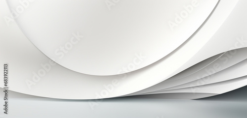 white paper background with corners