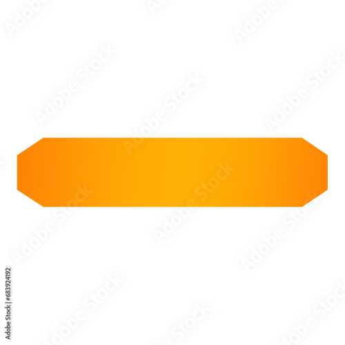 orange octagon banner bar