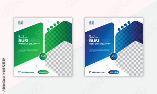 Modern Creative Corporate Social media poster for Business marketing.