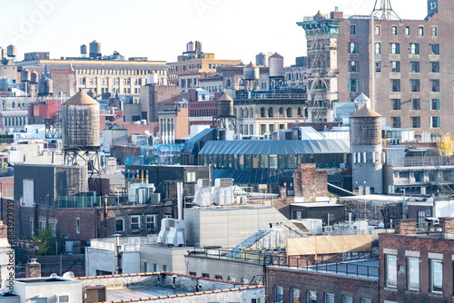 Wallpaper Mural View of chinatown from a rooftop on Canal street in New York City Torontodigital.ca