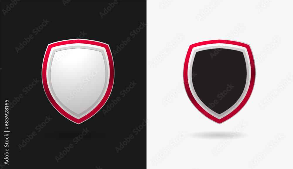 Shield Shape with Gradient. Sheild security and guarantee symbol vector design element Shield Shape with Gradient. Sheild security and guarantee symbol vector design element