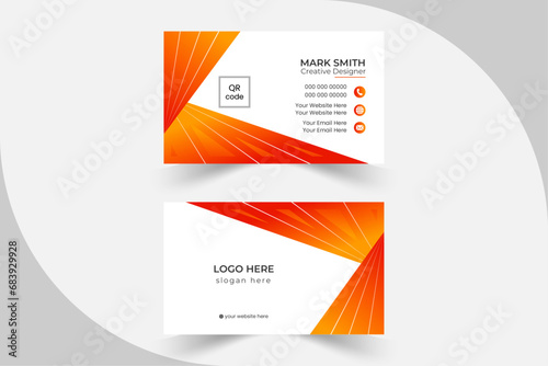 Nicely Corporate business Card &  business and personal use.simple clean template vector design.
