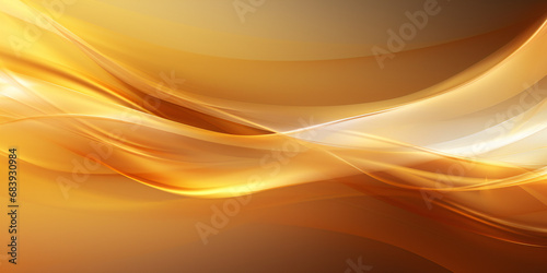 Abstract background in gold tones, soft waves and lines