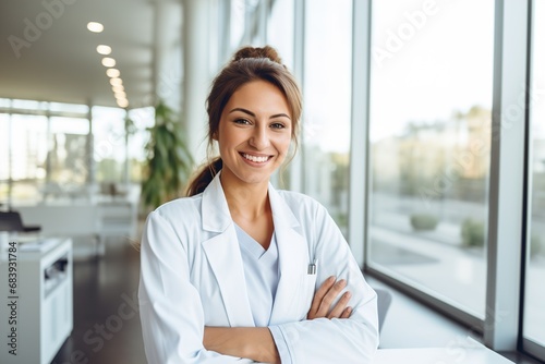 doctor patient hospital care medical medicine woman health clinic portrait discussion office professional nurse explaining visit expertise physician portrait talking occupation practitioner