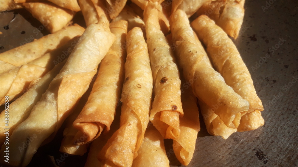 Fast food image, vegetable roll, roll ready for eating Fast food image, vegetable roll, roll ready for eating