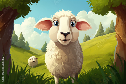 Cute Cartoon Storybook Shee...