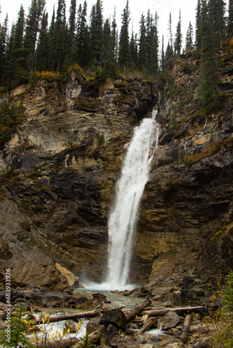 Aerial View of the beautiful Laughing falls