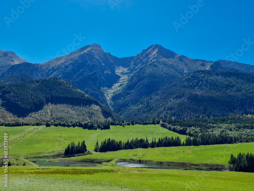 Fototapeta Naklejka Na Ścianę i Meble -  view of Tatra mountains. Slovakia