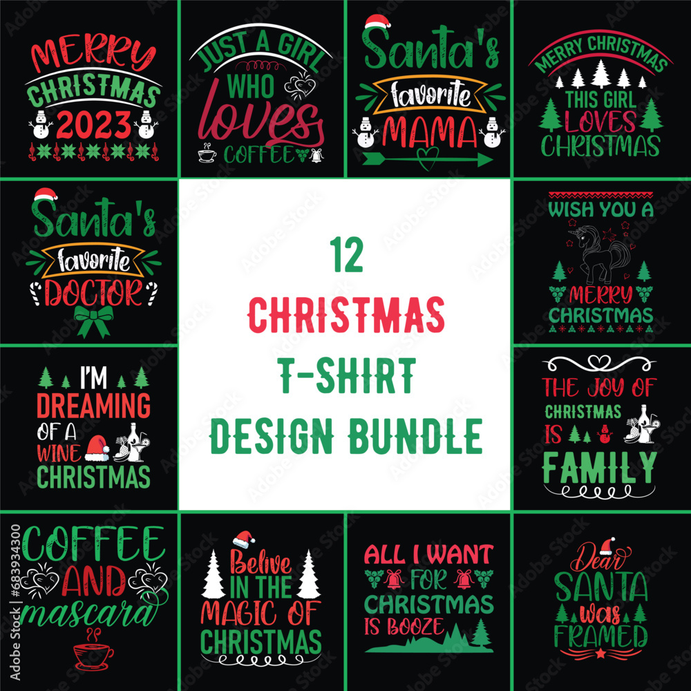 Christmas t-shirt design bundle, Christmas t-shirt design, Christmas t-shirt bundle, Christmas bundle,  t-shirt design bundle, t-shirt bundle,