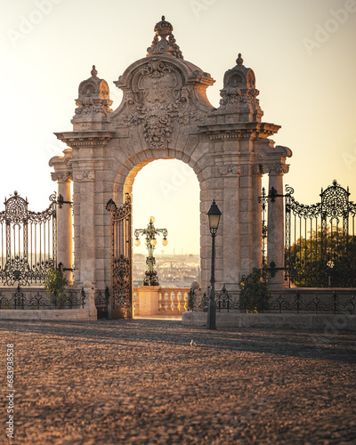 Detail of the gate to the Buda castle