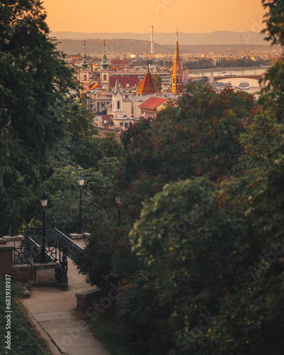View on Budapest from the royal castle