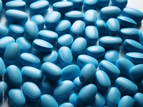 Blue pills,  a pile of blue pills, medecine, colorful, healthcare, science and medecine to heal people, pharmacy, drugs