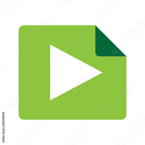 Free Download autoplay icon logo vector design template - GFXLoad
