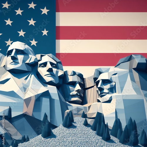 Mount Rushmore National Memorial, Origami Style