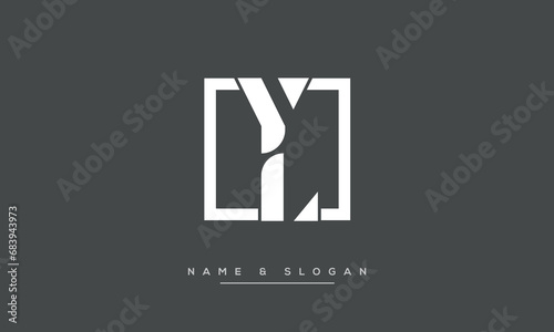 LY or YL Alphabet Letters Logo Monogram
