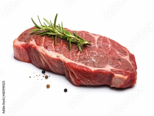 Succulent 200-Gram Beef Steak, Masterfully Cooked in Classic Whit Style Generative AI