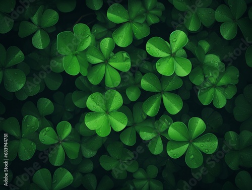 Uncover the Exquisite Artistry: Enchanting Leaf Patterns in Clover Leaves Generative AI