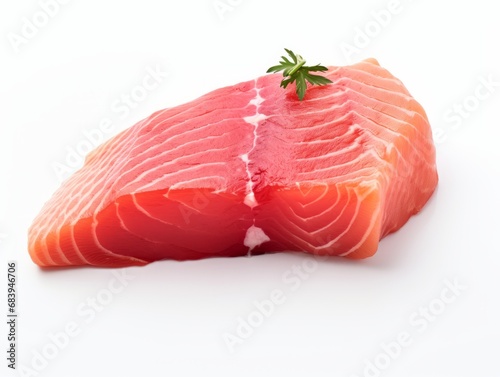 Exquisite Salmon Steak: A Feast for the Eyes and Palate! Generative AI
