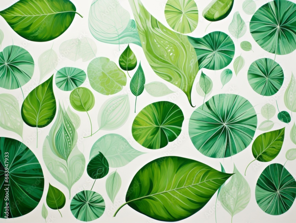 Unveiling Nature's Art: A Diverse Spectrum of Leaf Shapes and Textures - Zoom Into the Detail! Generative AI Unveiling Nature's Art: A Diverse Spectrum of Leaf Shapes and Textures - Zoom Into the Detail! Generative AI