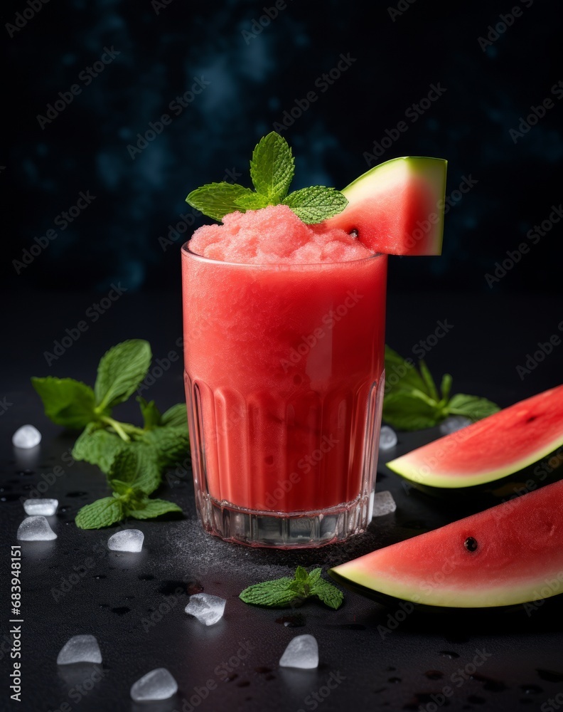 Refreshing Watermelon Smoothie Mocktail - The Perfect Summer Sip! Generative AI Refreshing Watermelon Smoothie Mocktail - The Perfect Summer Sip! Generative AI