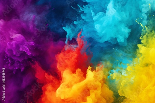 Colorful wallpaper with color splashes