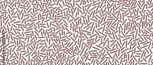 Seamless abstract textured pattern. Simple background brown and white texture. Digital brush strokes background. Design for textile fabrics, wrapping paper, background, wallpaper, cover.