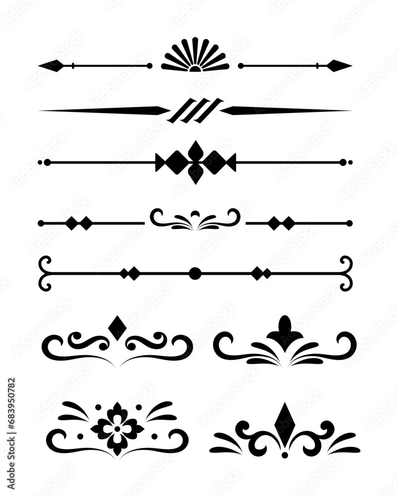 calligraphic ornament collection