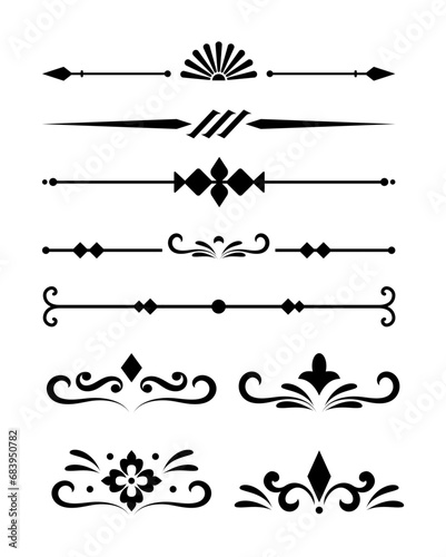 calligraphic ornament collection