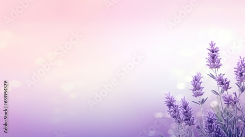  a blurry photo of a bunch of lavender flowers on a pink and purple background with boke of light.
