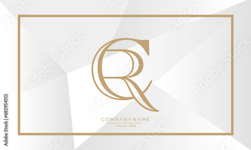 CR or RC Alphabet Letters Logo Monogram
