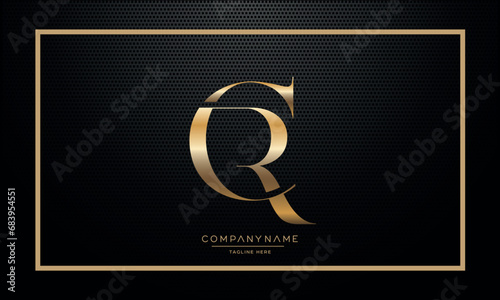CR or RC Alphabet Letters Logo Monogram