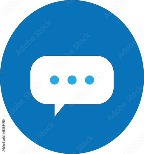 text message vector icon, speech bubble symbol. Modern, simple flat vector illustration for web site or mobile app