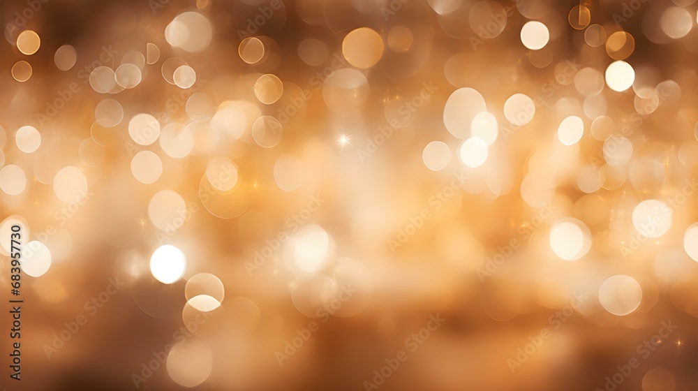 Background of light brown Bokeh Lights. Festive Backdrop for Holidays and Celebrations Background of light brown Bokeh Lights. Festive Backdrop for Holidays and Celebrations