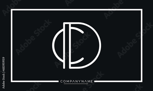 CD or DC Alphabet Letters Logo monogram