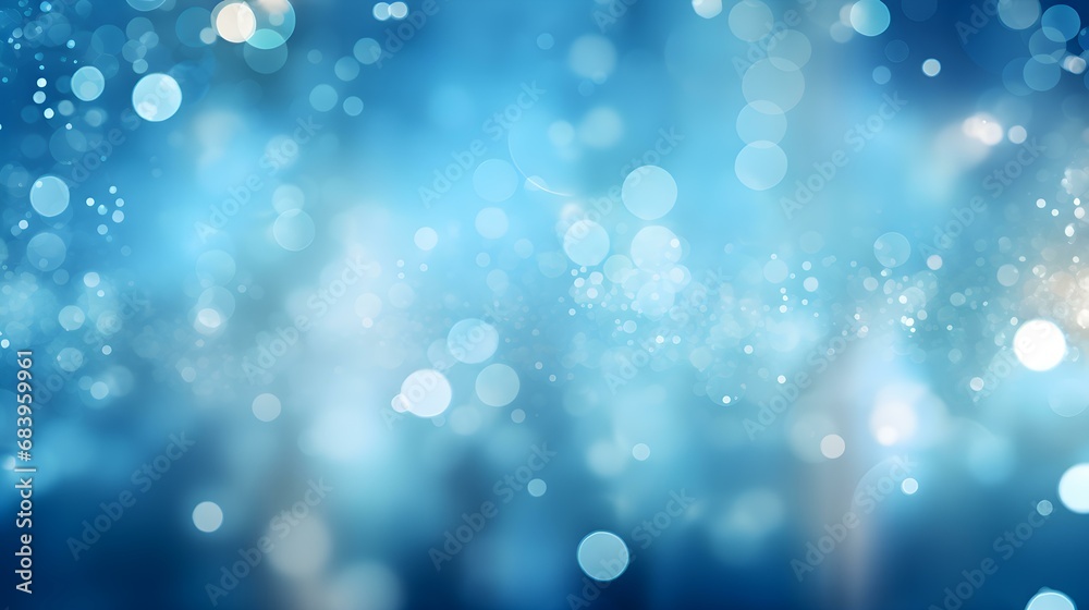 Background of sky blue Bokeh Lights. Festive Backdrop for Holidays and Celebrations Background of sky blue Bokeh Lights. Festive Backdrop for Holidays and Celebrations