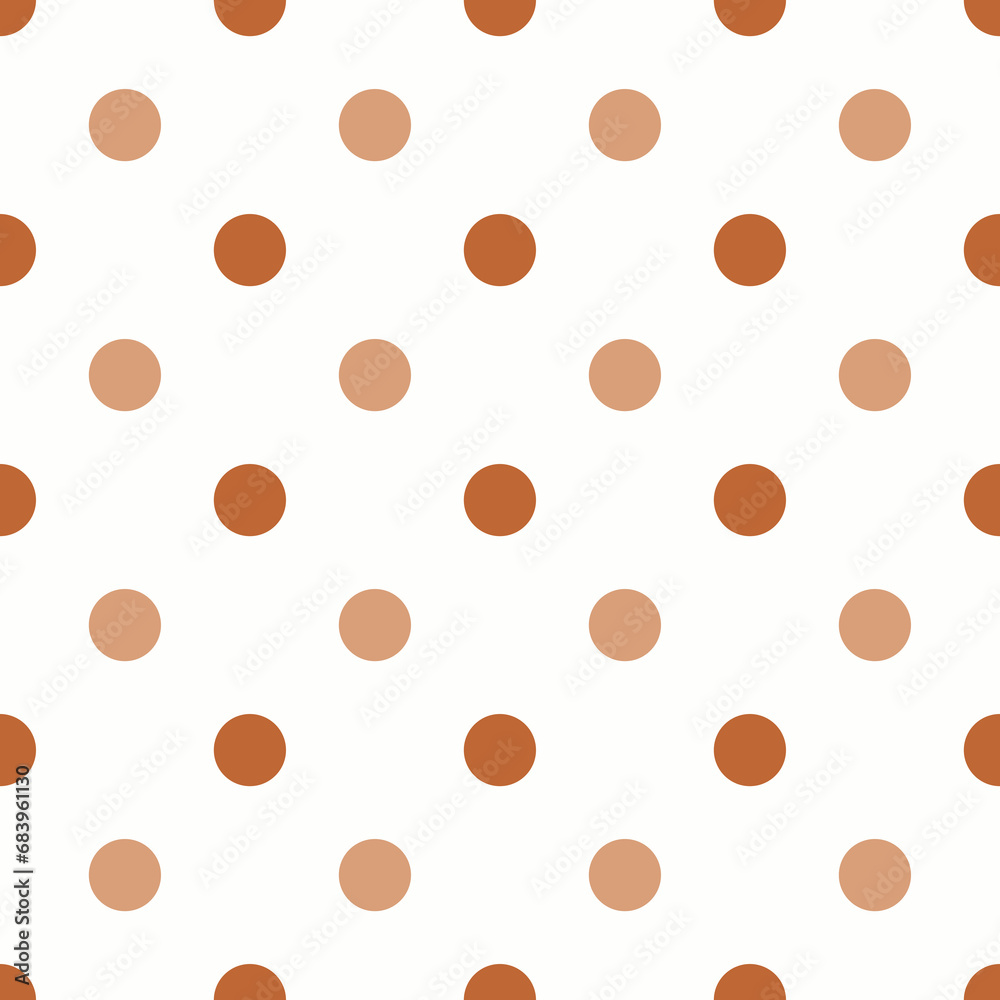 Color Seamless polka dot pattern. Colored repeat dots background for Your design