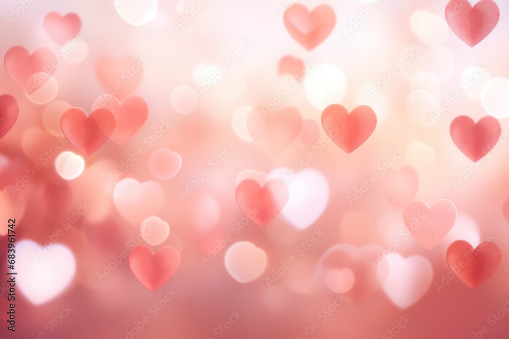 valentine background with hearts