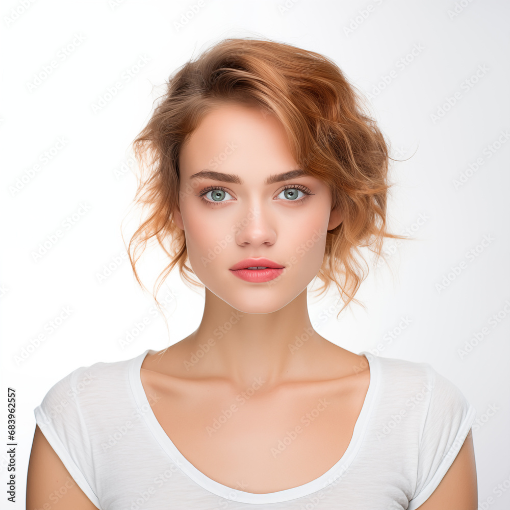 young adult female model front face photo natural beauty young adult female model front face photo natural beauty