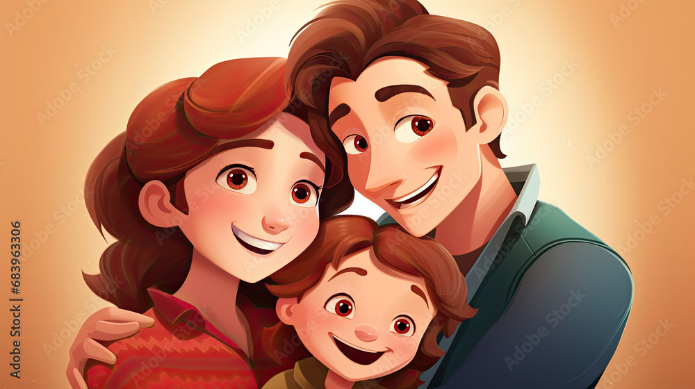 family, design, illustration, cartoon, set, people, mother, project, children, man, group, woman, father, character, daughter, boy, son, girl, male, female, baby, happy, together, lifestyle, home, spe