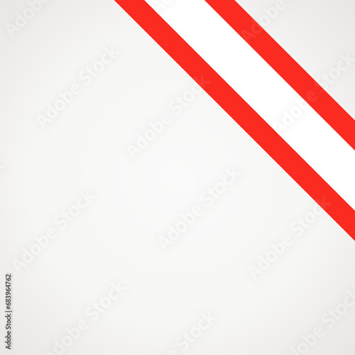 Corner ribbon flag of Tahiti