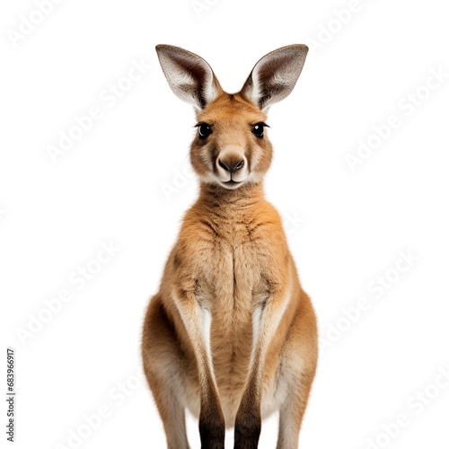 close up of a kangaroo on transparent background PNG image © Png Store x munawer