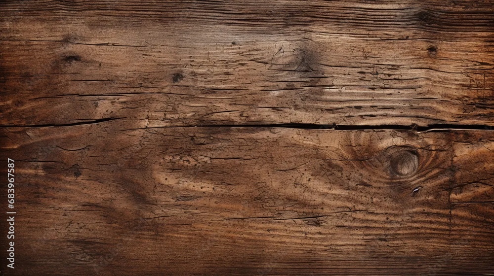 Obraz premium Old wooden board with scratches, wood texture