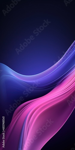 Abstract colorful waves illustration. Banner for copy space and website advertising. Mobile smartphone wallpaper.