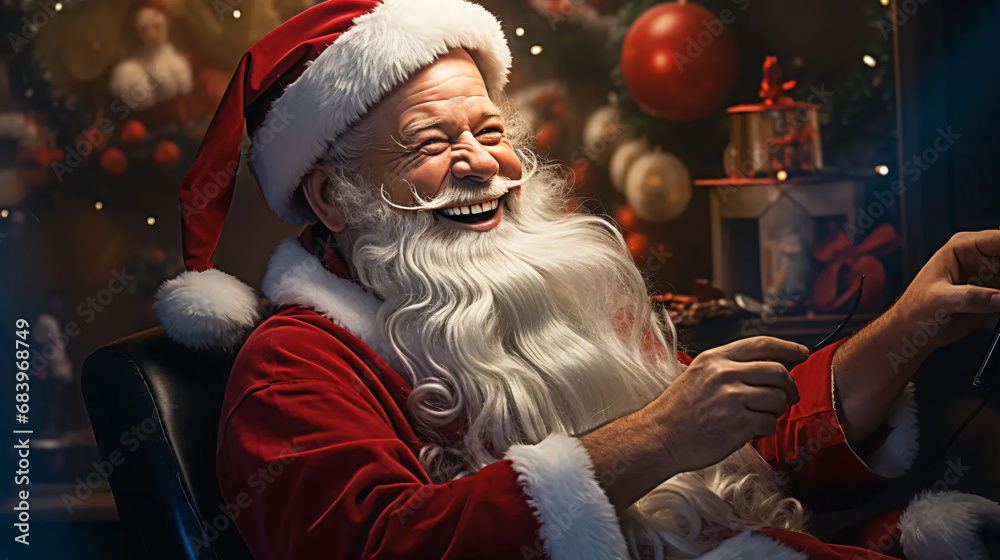 santa claus with christmas gifts santa claus with christmas gifts