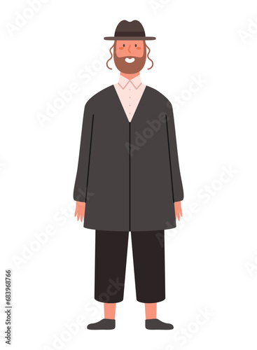 jewish man illustration