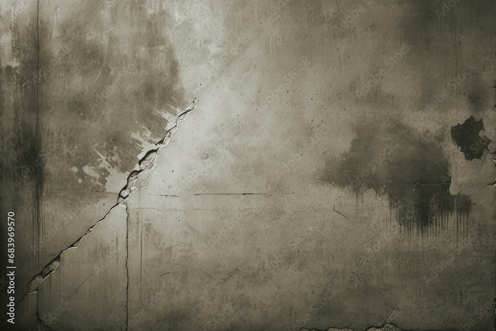Aged texture of a weathered, vintage-style concrete wall, with a dirty, imperfect surface - obrazy, fototapety, plakaty 